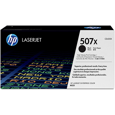 HP CE400X 507X Hi-Cap Black Toner Cartridge (11,000 Pages)